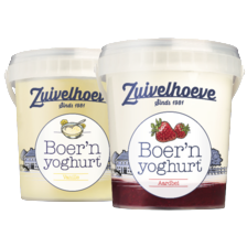 Zuivelhoeve boer'n yoghurt, vla of banan'nsplit